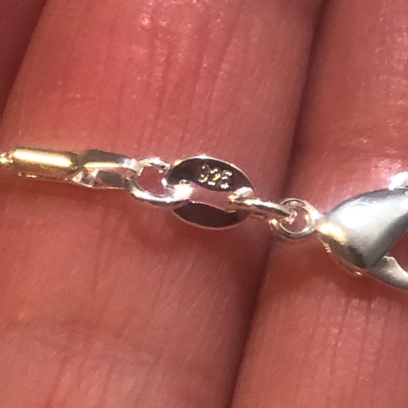 Set of FIVE Sterling Silver Chain Necklace - Picture 5 of 8